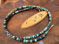 Image 6 of Matinal . Turquoise and brass necklace 
