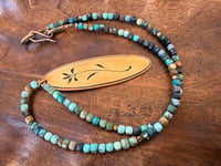 Image 5 of Matinal . Turquoise and brass necklace 