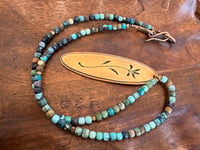 Image 17 of Matinal . Turquoise and brass necklace 