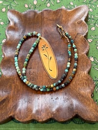 Image 14 of Matinal . Turquoise and brass necklace 