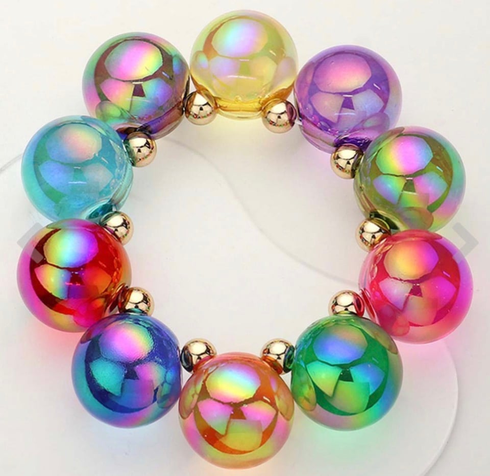 Image of INDESCENT BEADED BRACELET 