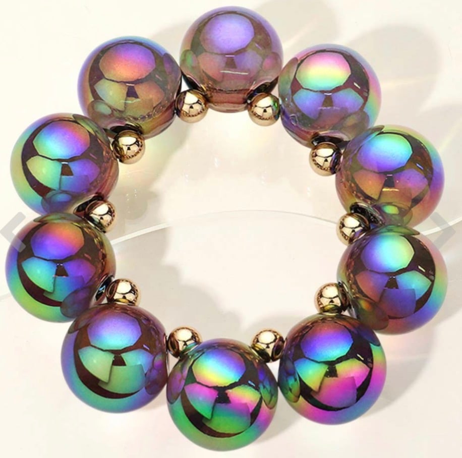 Image of INDESCENT BEADED BRACELET 