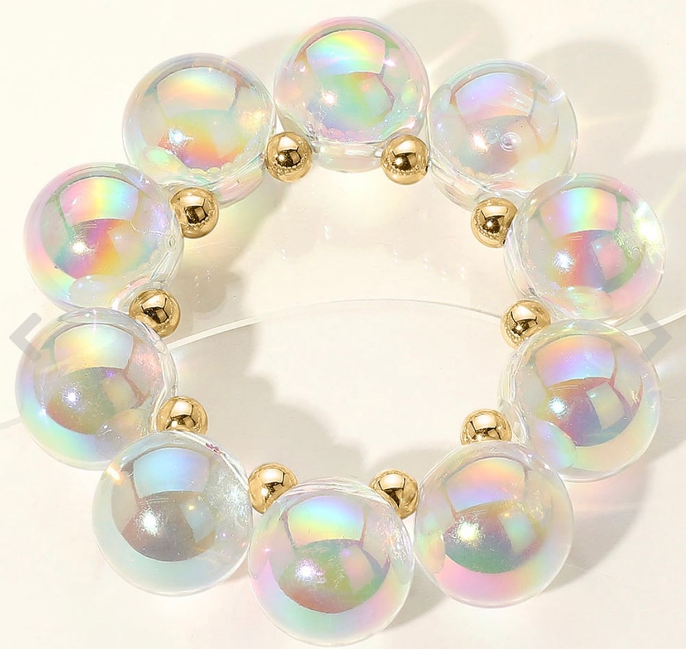 Image of INDESCENT BEADED BRACELET 