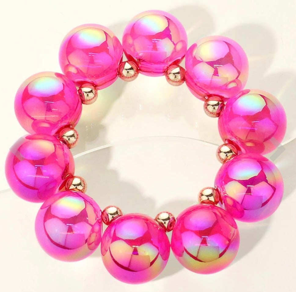 Image of INDESCENT BEADED BRACELET 