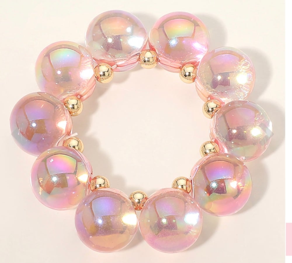 Image of INDESCENT BEADED BRACELET 