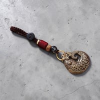 Brass fish keychain 
