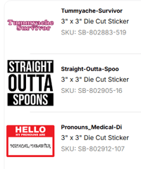 Chronic Illness Stickers