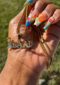 Crown Custom Name Chain 
