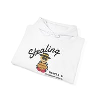 Image 1 of Stealing Hearts & Hamburgers Hoodie | Graphic Hoodie