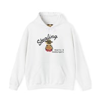 Image 2 of Stealing Hearts & Hamburgers Hoodie | Graphic Hoodie