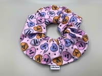 Spooky Candy Hearts Scrunchie