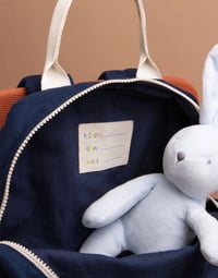 Image 4 of Arthur backpack checkered - Electric blue - Navy