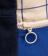 Image 5 of Arthur backpack checkered - Electric blue - Navy