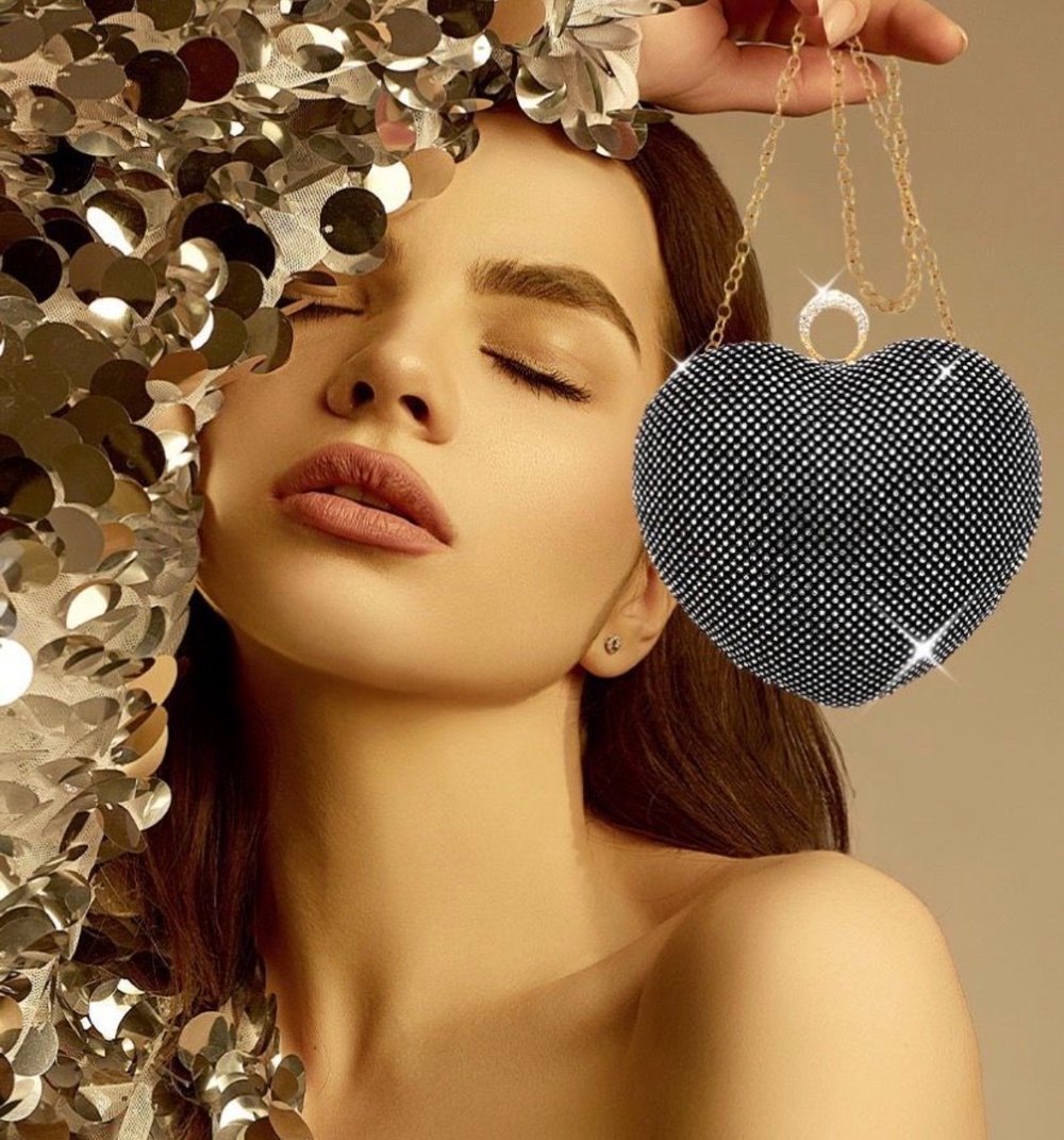 Image of STONE HEART HANDBAG 