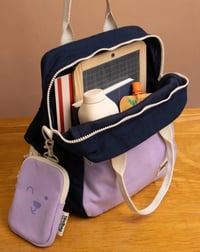 Image 4 of Arthur backpack Lilac - Cherry - Navy
