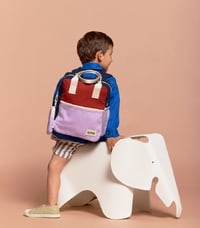 Image 8 of Arthur backpack Lilac - Cherry - Navy