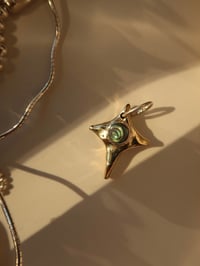 Image 3 of good luck star pendant | abalone  & mother of pearl 
