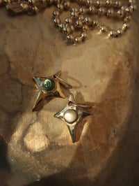Image 1 of good luck star pendant | abalone  & mother of pearl 