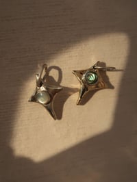Image 2 of good luck star pendant | abalone  & mother of pearl 