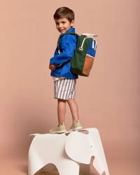 Image 3 of Arthur Backpack Electric Blue - Terracota - Field green