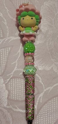 Image 4 of Lime Chiffon Rhinestone Pen (1027)