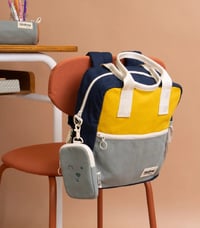 Image 1 of Arthur backpack Saffron - Sage - Navy