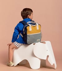 Image 2 of Arthur backpack Saffron - Sage - Navy