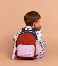 Image 1 of Romy Tricolore backpack Cherry -Lilac - Navy