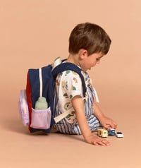 Image 4 of Romy Tricolore backpack Cherry -Lilac - Navy