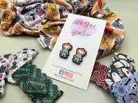 Image 1 of Clown Spooky Dude Earrings