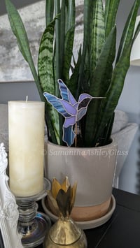 Image 2 of Hummingbird Plantstake - Purple