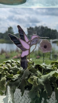 Image 4 of Hummingbird Plantstake - Purple