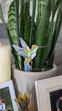 Image 3 of Hummingbird Plantstake - Dichroic