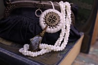 Image 2 of Natural linen raw labradorite necklace - XS