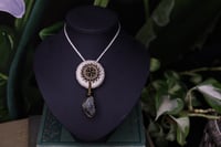 Image 1 of Natural linen raw labradorite necklace - XS