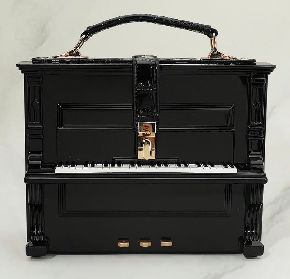 Image of RED PAINO HANDBAG