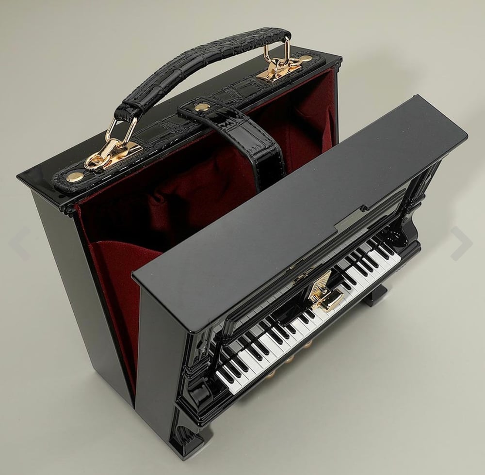 Image of RED PAINO HANDBAG