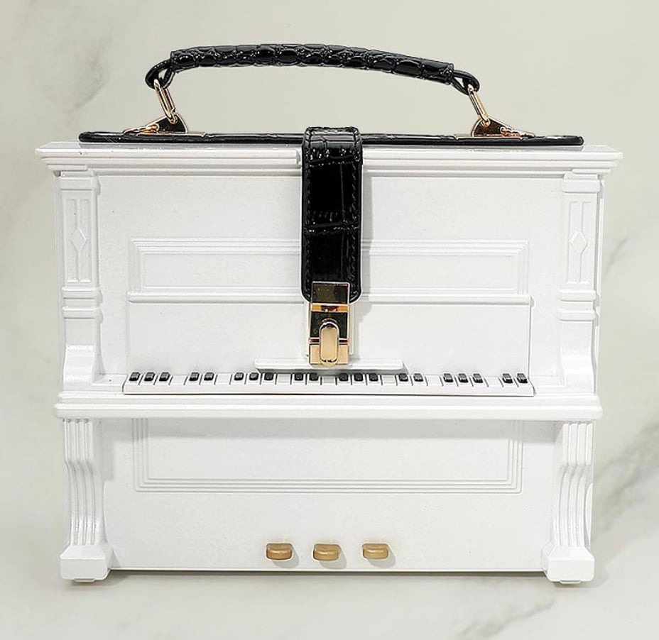 Image of RED PAINO HANDBAG
