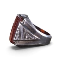 Image 2 of Vintage Silver Carnelian Intaglio Ring, c. 1930s