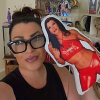WWE Victoria Red Spider Gear Mini Pillow (With or Without Voice Recording)