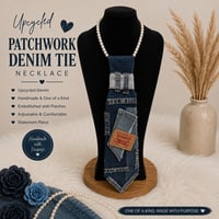 Image 2 of Denim Jean Patchwork Tie