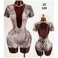 Light Pink Snake Romper