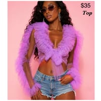 Purple Ruffle Top