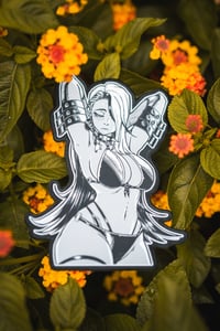 LUNA SWIMSUIT BLACK/WHITE PRINTED PATCH (YEAR ONE)