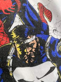 Image 7 of RARE 1990 SPIDER-MAN THE PUNISHER WAR JOURNAL T-SHIRT
