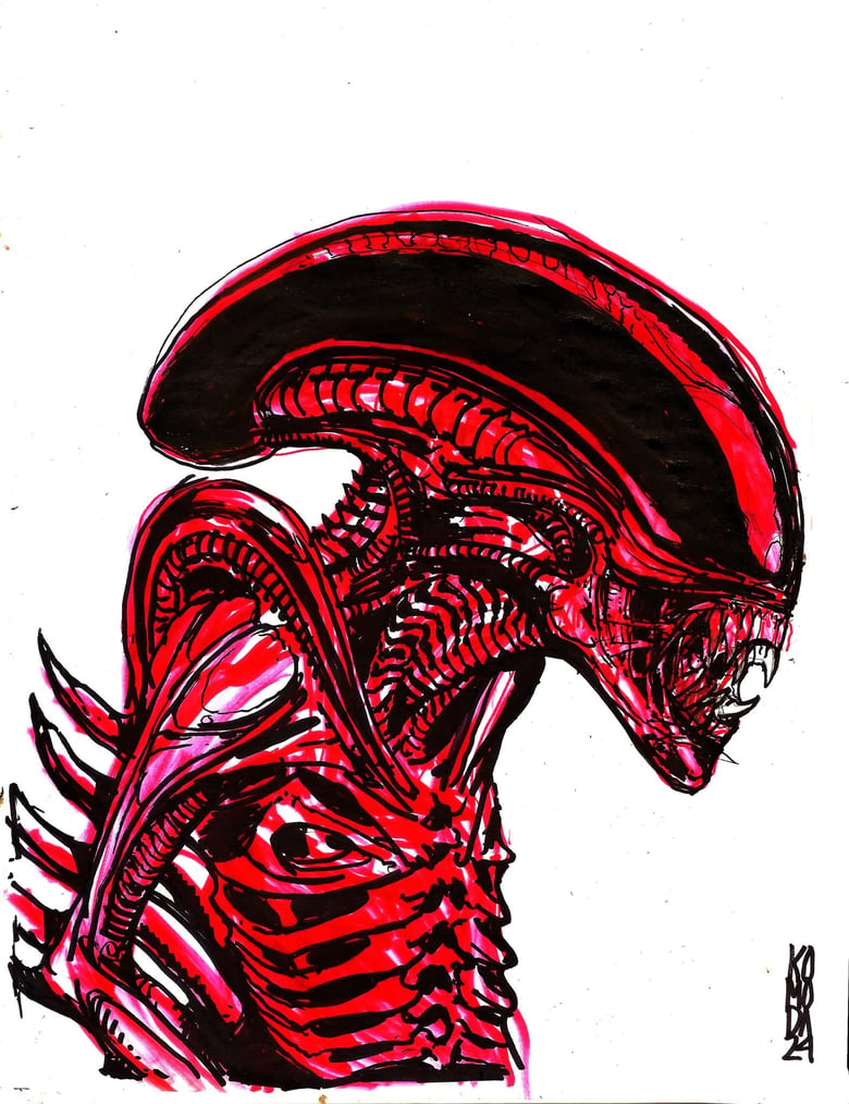 Image of Alien  collaboration  Paul komoda 