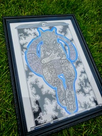 Image 4 of Ornate mewtwo framed original 