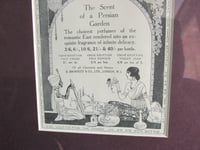 Image 5 of Antique-Vintage Bronnley Perfume Advertisement 1922 for 'Omar Khayyam' Scent, Framed