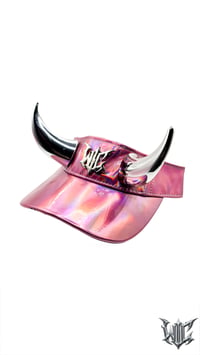 Image 1 of Copy of PVC Horn Visor - Pink