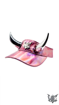 Image 2 of Copy of PVC Horn Visor - Pink